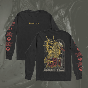 Big Dragon Black Long Sleeve T-Shirt
